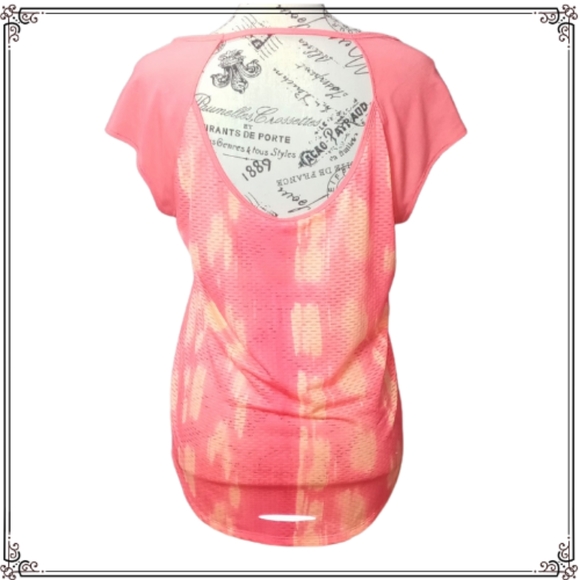 Under Armour Bright Orange Work Out Running Tee Shirt Size Medium - Picture 6 of 10